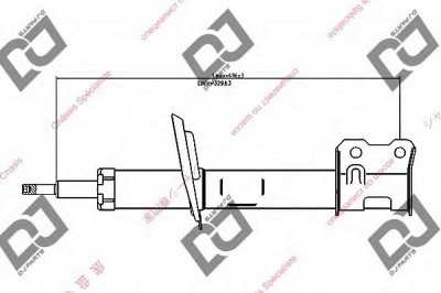 DJ PARTS ds1397gs -  Амортизатор